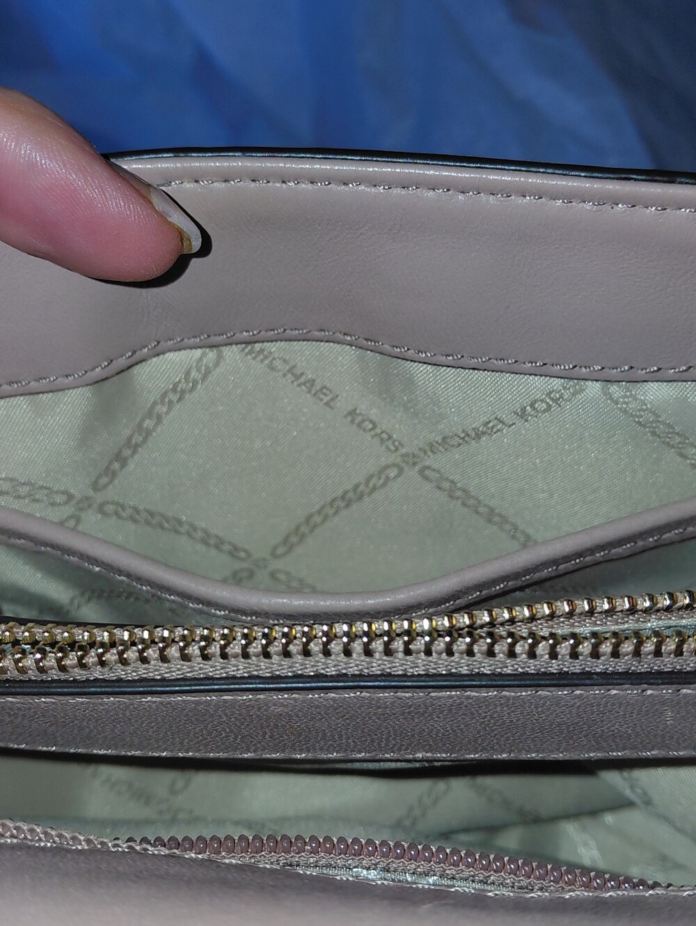 NEW Michael Kors WHITNEY lux Blush Quilted Convertible Xbody/shoulder MSRP $478 - Picture 6 of 7